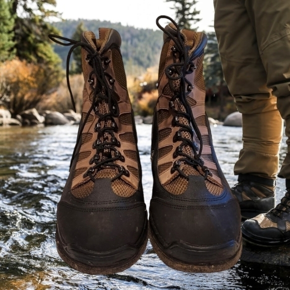WHITE RIVER felt-sole Wader Fly Fishing River Boots SZ 14M NWOT - Picture 1 of 11